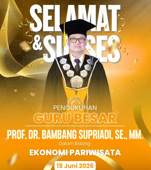 Program Diploma Kepariwisataan UNMER Malang Tambah Guru Besar di Bidang Ekonomi Pariwisata