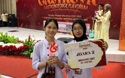 Mahasiswa Prodi Perhotelan UNMER Malang Raih Juara 2 Innovative Chef pada GASTROVA 2026